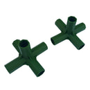 2pcs Green Plastic 16mm Greenhouse Pipe Fittings PVC Building Fittings 5L