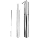 Portable Reusable Drinking Straws - Telescopic Stainless Steel Straw With A Z9F3