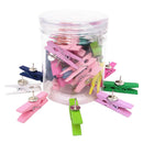 100x Wooden Clip Cloth Photo Paper Pegs Clothespin Craft for Bulletin Note Board