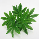 1 Stem Artificial Green Fern leaf Bush Brunch for Wedding Greenery Plant