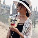 Mini Wrap Bag Women Summer Straw Rattan Woven Bag Crossbody Woven Beach Han I1F2