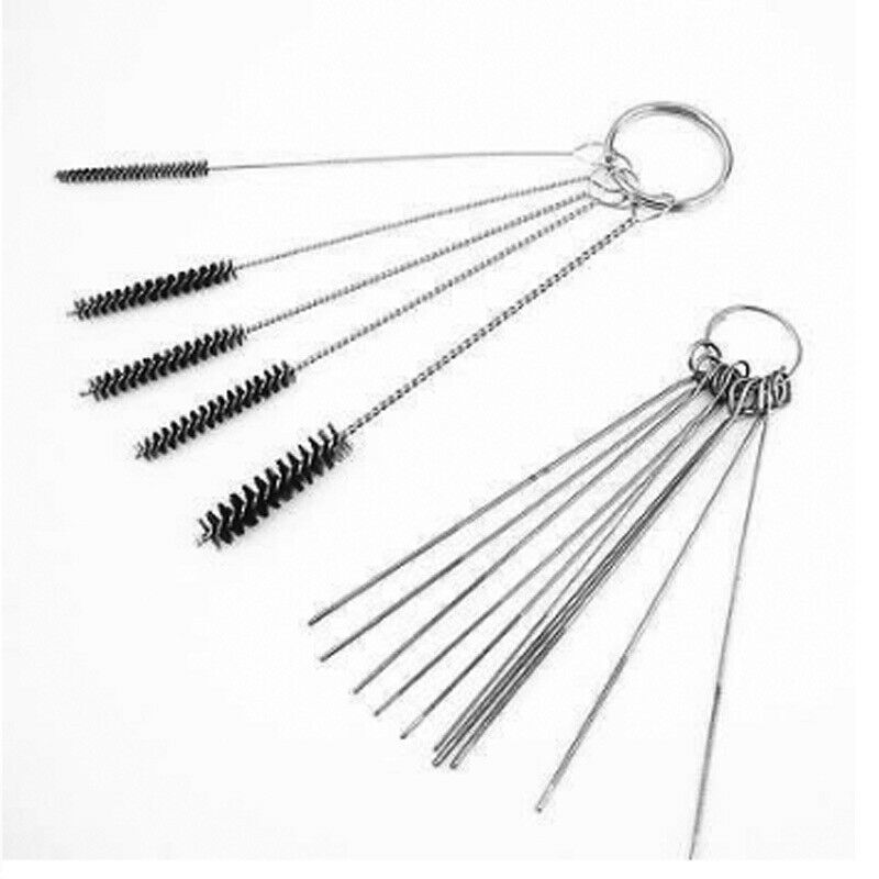 Carburetor Carbon Deposit Dirt Jet Cleaning Remove Needles Brush Tool