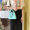 Portable Shoulder Top-handle Clutch Mini Lady PU Messenger Bag Sweet Wristlets