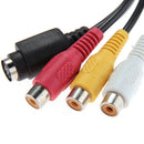 VGA to S-Video 3 RCA Composite AV Out Converter Adapter Cable for Laptop PC Pro