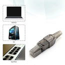 Reusable Type Shielded RJ45 Crystal Head Ethernet Cable Adapter Connector