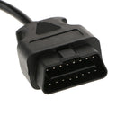 9 Pin Male To OBDII 16 Pin Adapter Connector Cable for Heavy Truck