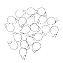 20pcs Maggot Clip 3 Sizes Matt Black Hair Rig HLS Terminal Carp Tackle M