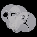 3pcs Mini Dancing Girls Cookie Cake Stencil Set DIY Cupcake Decorating StencilME
