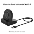 Silicone Charging Dock Station Holder for Galaxy Watch 3 Active 1 2 (Black)