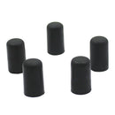 5 Pieces Cello Endpin Rubber Tips Caps Non-Slip, Black