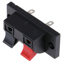 10 Pcs Spring Clip Speaker Terminal Board 2 Ports Binding Post Connector Soc- 3C