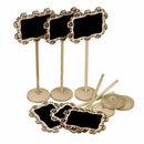 office matters Mini Blackboard Signs with Stand and Pattern Border for Tabl