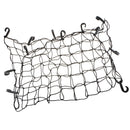 Black Latex Bungee Cargo Net Strech Luggage Netting and 12 Adjustable Plastic