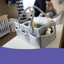Baby Diaper Caddy Portable Foldable Durable Nursery Essentials Storage Bask