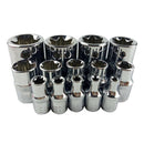 14Pcs E Type Socket Bits Kit Driver Tool Set 1/4'' 3/8'' 1/2'' E4 - E24