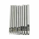 10pcs HOLLOW PUNCH SET CUTS HOLES IN LEATHER PLASTIC RUBBER GASKET VINYL PAPER