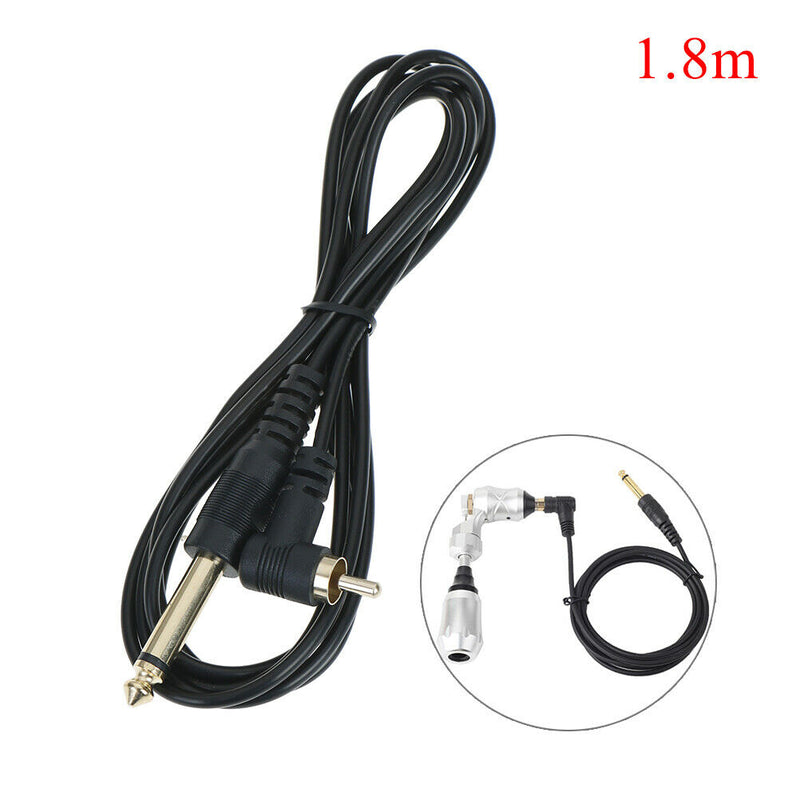 Black Silicone Tattoo Clip Cord Wire Cable For Machine Gun Kit Set Supply BX