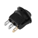 20A 12V 3 Pin Car Auto Boat On Off Round Dot LED Rocker Toggle Switch(Blue)