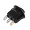 20A 12V 3 Pin Car Auto Boat On Off Round Dot LED Rocker Toggle Switch(Blue)