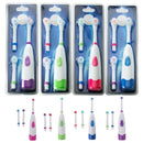 1 Set Rotating Waterproof Electric Toothbrush Cleaner Massager + 3 Brush Heads