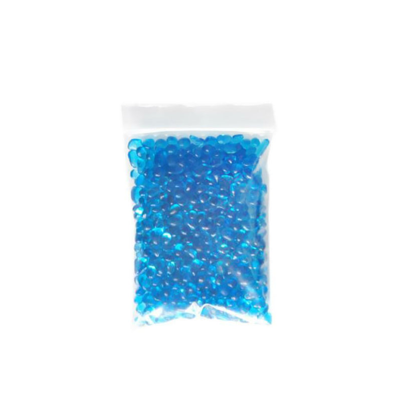 2 Bags of Glass Stones Tank Underwater Decor Aquarium Substrate Ornament-Blue