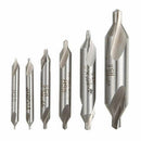 6 PCS HSS Combined Center Drills Bit Set Countersink 60 Degree Angle 5/3/2. Z6M9