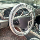 100pc Universally Car Disposable Plastic Steering Wheel Cover Waterproof For Car