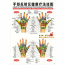 7pcs/set English Acupuncture Meridian Acupressure Points Posters Chart Wall Map