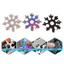 1X Color Random 18-in-1 stainless steel snowflakes multi-tool Tool Card Ope OZ