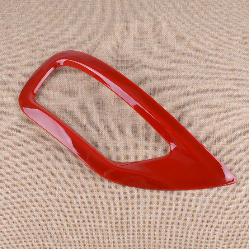 2pcs Red Rear Bumper Fog Light Lamp Cover Trim Decor Fit for Jeep Grand Cherokee