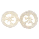 2Pcs Natural Loofah Soap Holder Dish Bathroom Storage Support Plate OZ