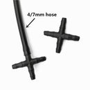 50 Pcs Hose Cross Straight Connector For 4/7 mm Hose 1/4 Inch Barb Barbed C W2N9