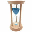 Blue hourglass wooden frame -15 minutes