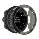 Soft Transparent TPU Case for Garmin Forerunner 45 Protector Cover (Black) A