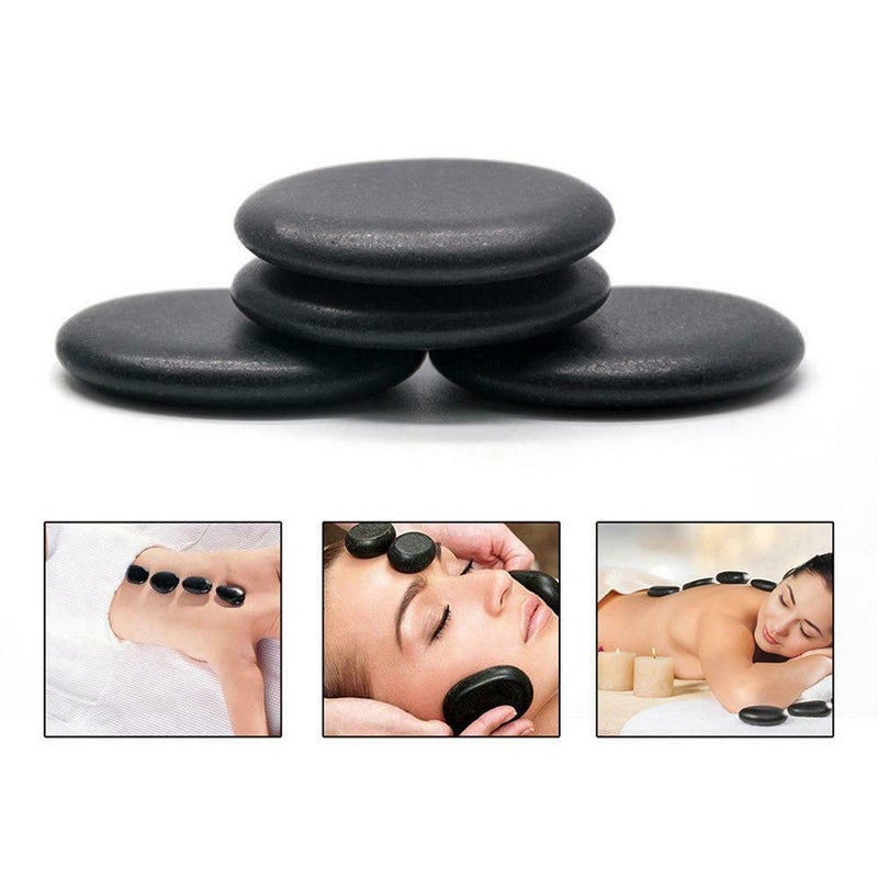 5pc Hot Stone Massage Basalt Stones Basalt Rock Therapy SPA Oiled Massager 3*4cm
