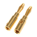 2pcs Banana Plugs Open Screw Type 4mm Plug Audio Speaker Cable Connectors