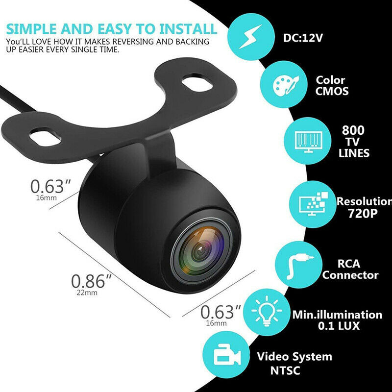170Ã‚Âº CMOS Car Rear/Front/Side View Reverse Backup Parking Camera Waterpr_AUB Bj