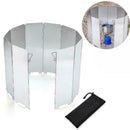 10Pcs Wind Shield Outdoor Camping Picnic Stove Head Portable Windshield Fol Z2B7