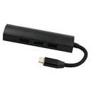 USB-C Type-C to 4 Port USB 3.0 HUB Adapter Connector Converter black