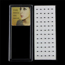 60PCS/Set Black Stainless Steel Nose Ring Body Piercing Bone Stud Jewelry Wom ES