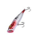 1pcs 9.5cm 12g hard popper fishing lure crank bait hooks bass crankbait tackle F