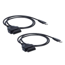 2PCS 16Pin To USB Port Charger Adapter Cable Connector Diagnostic Tools UOZ JCR