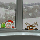 DIY Christmas Stickers Window Glass Decorative Decals Xmas Poster (B) A