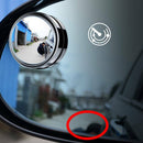 Convex BLIND SPOT MIRROR Towing Reversing Driving SELF-ADHESIVE Car Van Bikes x2