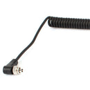 3.5mm to Male PC Flash Sync Cable Screw Lock for Trigger Studio Light D6G7