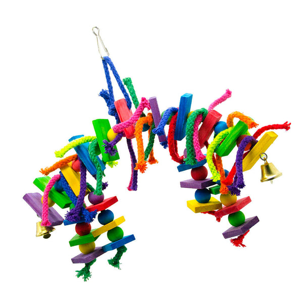 Bird Toys With Vivid Color For Parrot Pigeon Rope