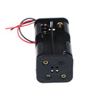 2 pcs black plastic battery holder case with wired for 4 x AA batterie â„–[