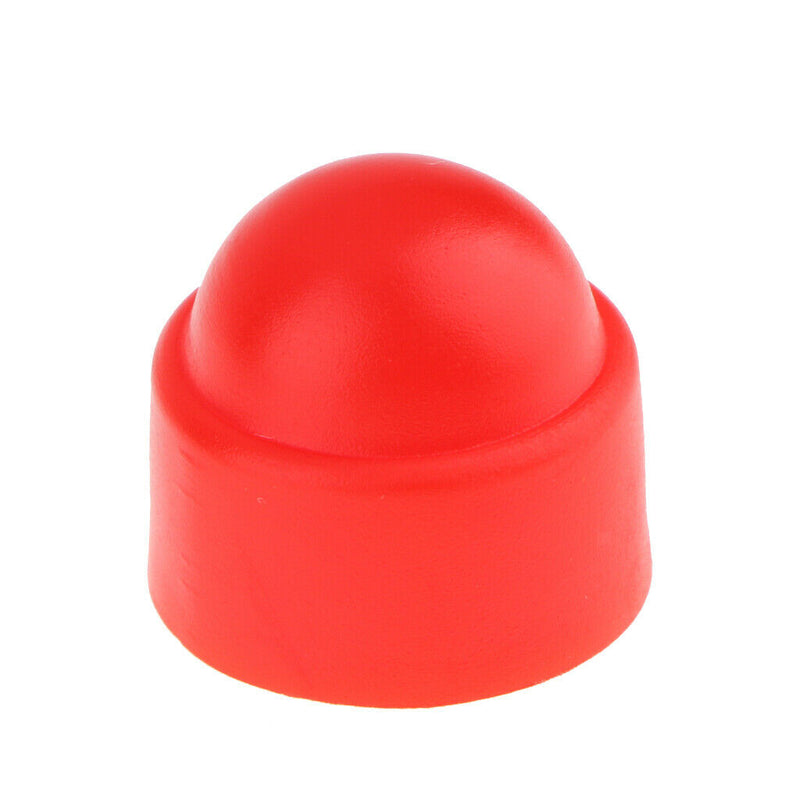 10Pcs Red Plastic Dome Hex Bolt Nut Protection Caps Cover M8 13 x 15mm