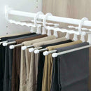 Multi-functional Pants Rack Shelves 5 in 1 Stainless Steel Wardrobe Magic Hanger