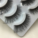 Handmade  5 Pairs Makeup Cross Thick False Eyelashes Eye Lashes Soft Nautral
